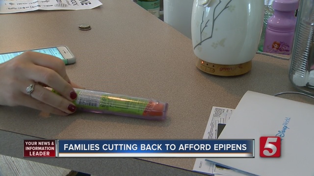 Local families have had to make financial cut backs in order to afford the rising cost of Epi Pens for people with severe allergies.                      WTVF