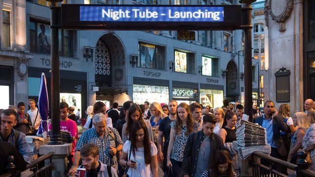 London Underground expects 50,000 people to use the Night Tube each weekend rising to 200,000 once all five lines are open