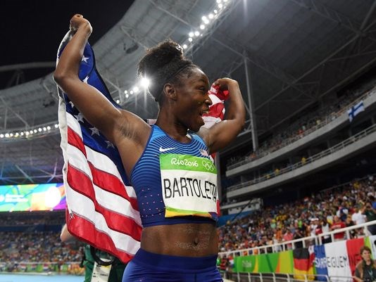 Long jump gold medalist Tianna Bartoletta