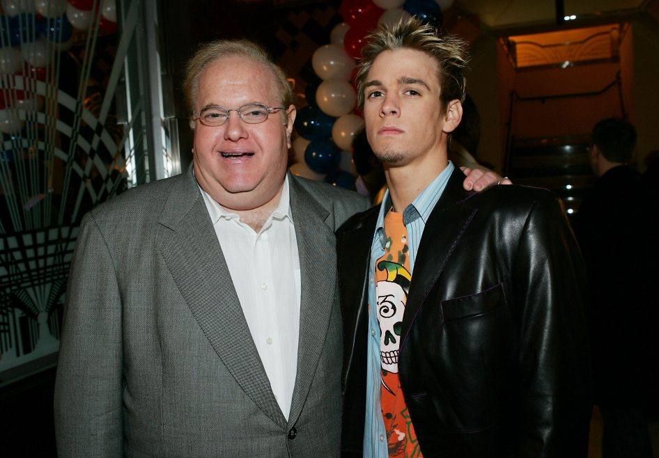 NEW YORK- MARCH 6 Record impresario Lou Perlman and singer Aaron Carter attend the 6th Annual T.J. Martell /'Family/&#039 Day/&#039 Indoor Carnival Benefit at Cipriani/'s Fifth Avenue