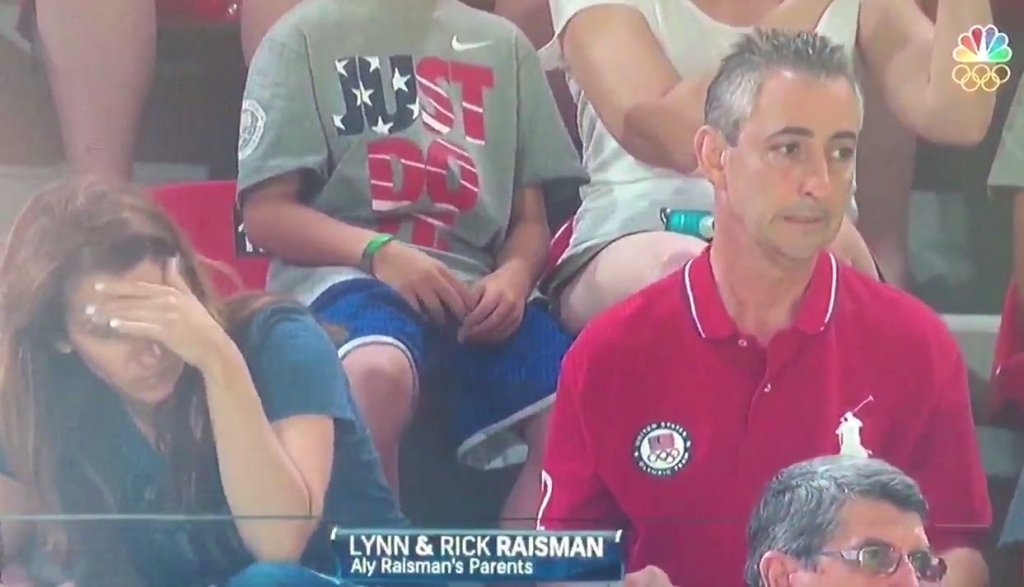 4		

	Lynn and Rick parents of Aly Raisman can’t watch their daughter