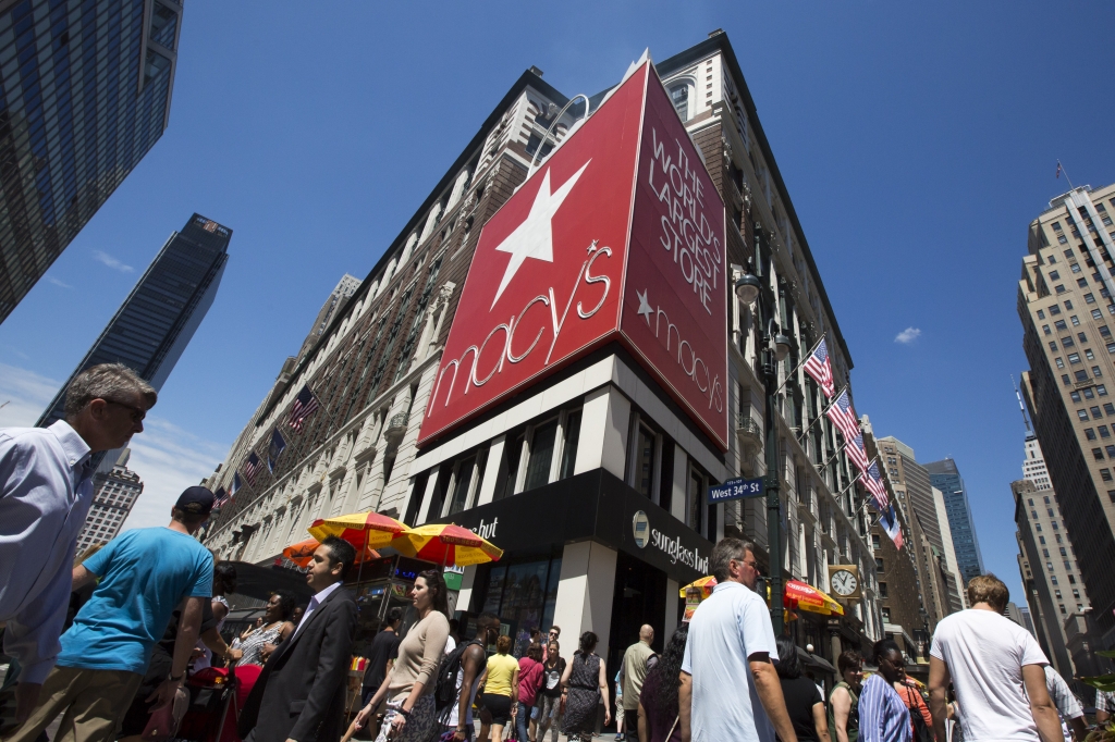 Macy's whose sales have slipped in its latest quarter is turning its attention to its online business Michael Nagle  Getty Images