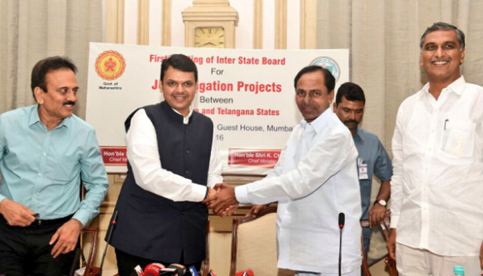 Telangana Maharashtra sign agreement on Godavari projects