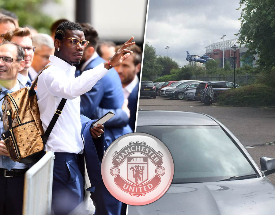 Manchester United could reportedly announce a deal to sign Paul Pogba and a helicopter was spotted flying around Old Trafford. What could it mean