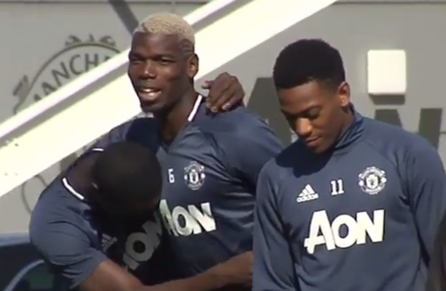 Watch Pogba & Bailly bromance grows stronger by the day amid happy Man Utd training