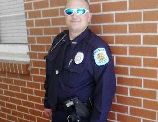 Georgia Bureau of Investigation shows Eastman Ga. Patrol Officer Tim Smith. Smith was fatally shot about 9:30 p.m. Saturday Aug. 13 2016 in a residential area of the city located about 60 miles southeast of Macon Ga