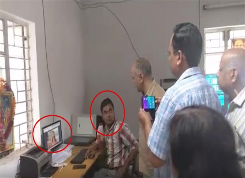 Video: Delhi Dy CM fires govt employee for watching movie at work