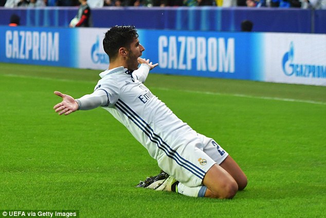 Marco Asensio scored a stunning goal in Real Madrid's Super Cup victory over Sevilla