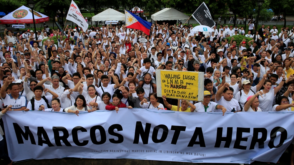 Marcos was elected president in 1965 and declared martial law in 1972