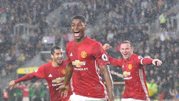 Marcus Rashford scored Manchester United's winner at Hull on Saturday having been set up by Wayne Rooney