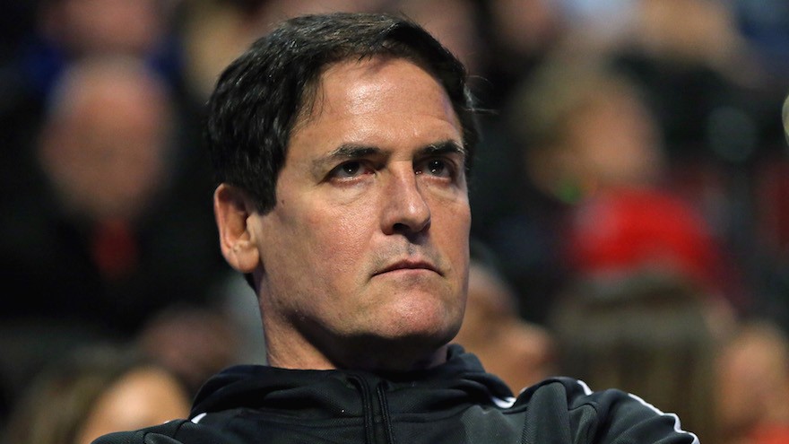 Mark Cuban owner of the Dallas Mavericks watching as his team takes on the Chicago Bulls in Chicago Jan. 15 2016