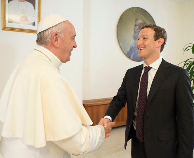 Mark Zuckerberg met with Pope Francis