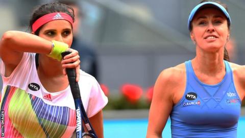 Sania Mirza and Martina Hingis