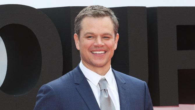 Matt Damon a the European premiere of Jason Bourne