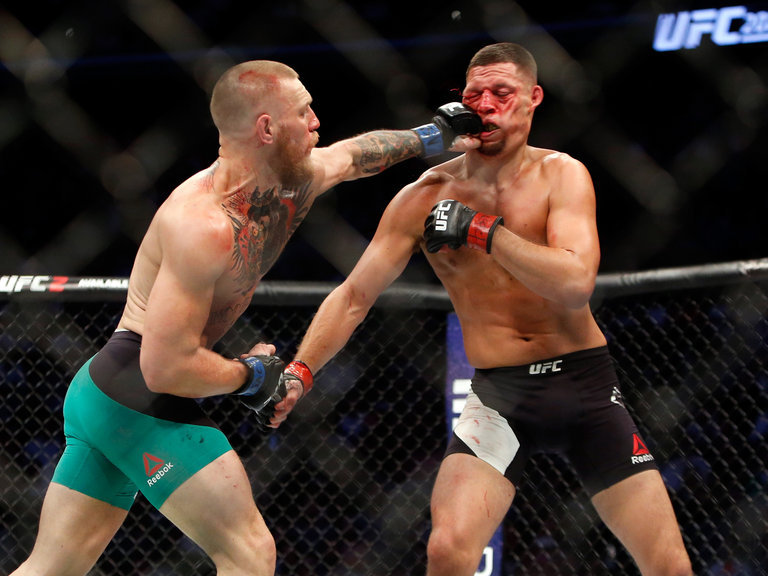 Conor Mc Gregor beat Nate Diaz in their rematch at UFC 202