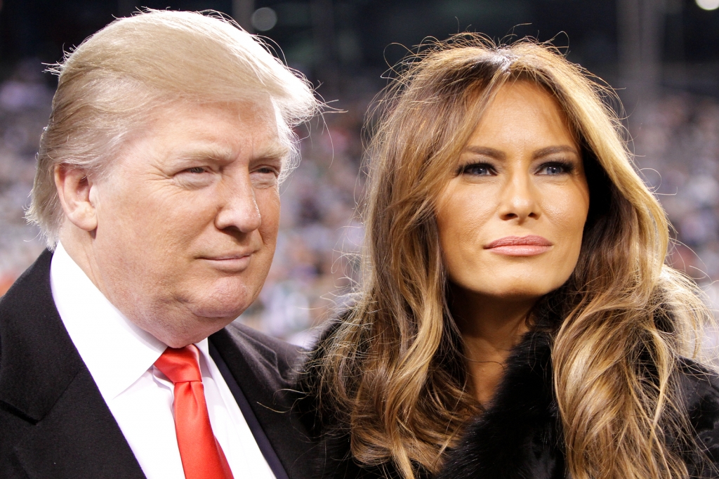 Donald Trump and wife Melania Trump