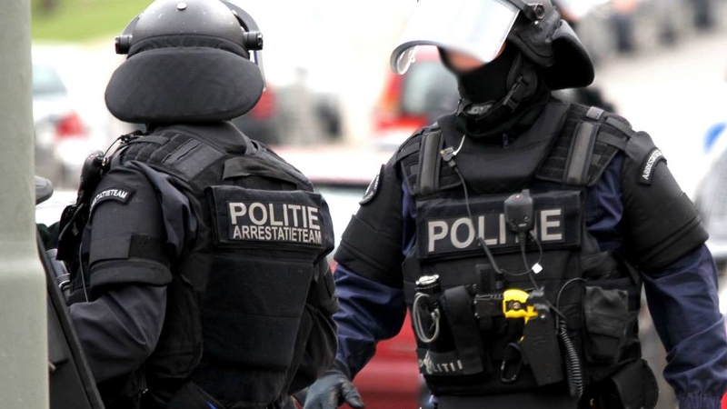 Members of a Dutch police SWAT team