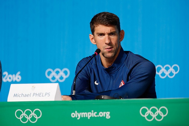 Michael Phelps During an Interview in Rio’s Olympic Park Source Agência Brasil