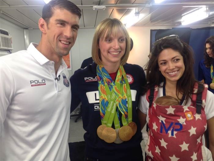 LOOK: Now Michael Phelps is the one asking Katie Ledecky for an autograph