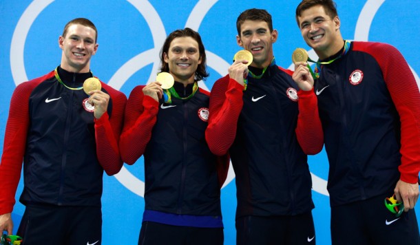 Phelps claims 23rd gold in final swim