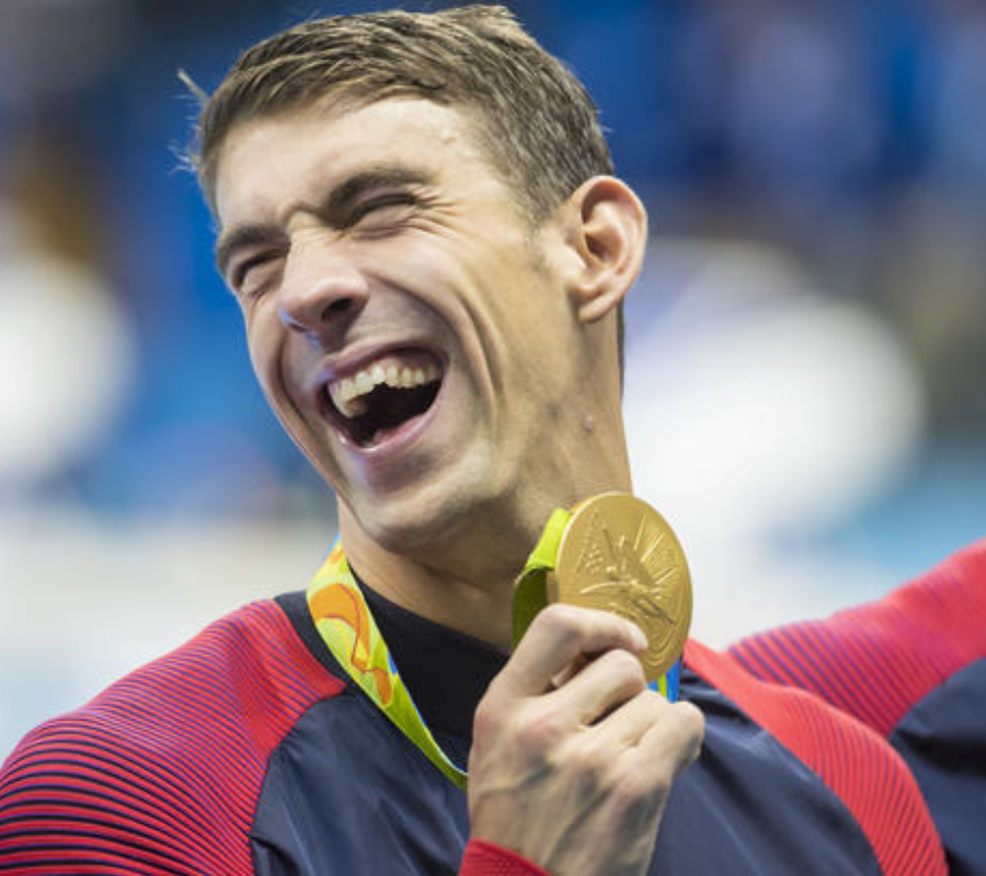 Michael Phelps celebrates after USA won the 4x100m medley relay final at the Rio 2016 Olympic Games on August 13 AFP  Martin Bureau