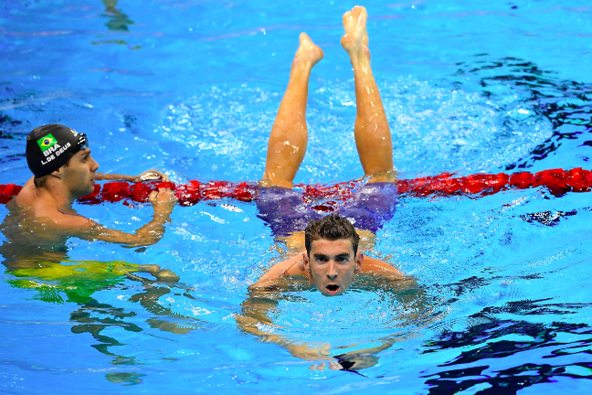 Michael Phelps eased into the 200m butterfly final today