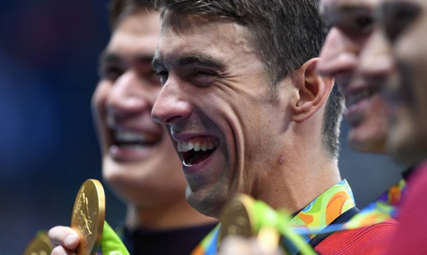 Michael Phelps won his 23rd gold medal on Saturday in a relay race