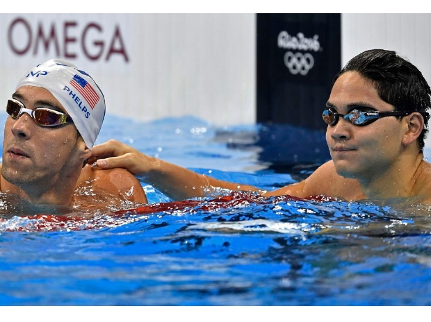 Michale Phelp and James Schooling