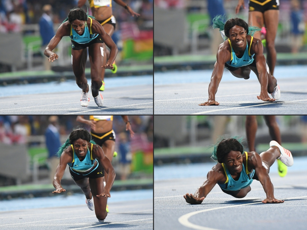 The internet loves Shaunae Miller for her unorthodox 400m final finish