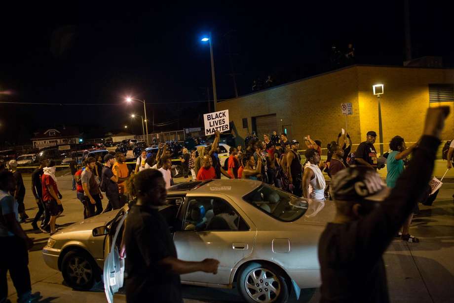 Angry crowds rally late Sunday in Milwaukee to protest an officer-involved fatal shooting. The city has witnessed two nights of violent confrontations between protesters and police