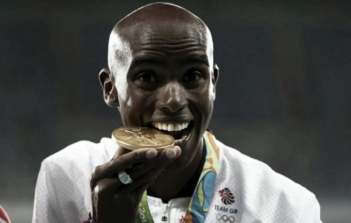 Rio 2016 Mo Farah overcomes early fall to retain 10,000M title