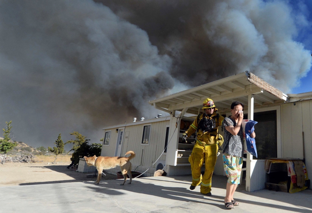 Thousands Flee Homes In Southern California As Fire Rages Out Of Control