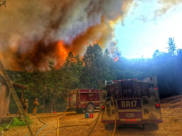 Culver City Firefighters Sent to Help Battle Chimney Fire in San Luis Obispo