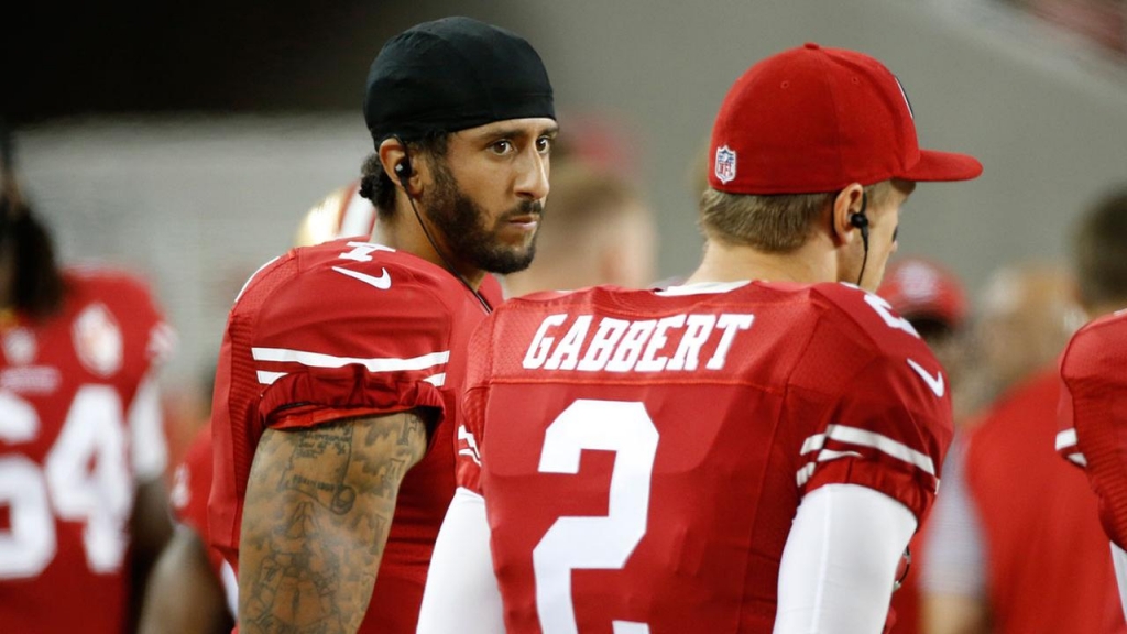 Kaepernick will sit through anthem until there's change