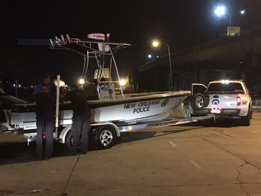 NOPD search and rescue crews near the site at Lakefront Airport