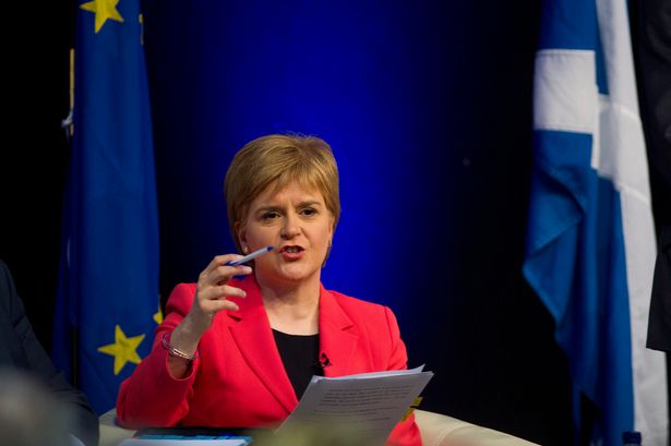 Nicola Sturgeon in Edinburgh