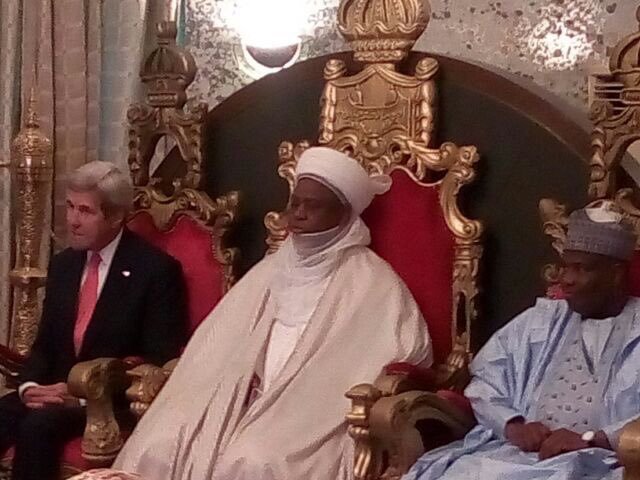 John Kerry Sultan of Sokoto and Governor Aminu Tambuwal