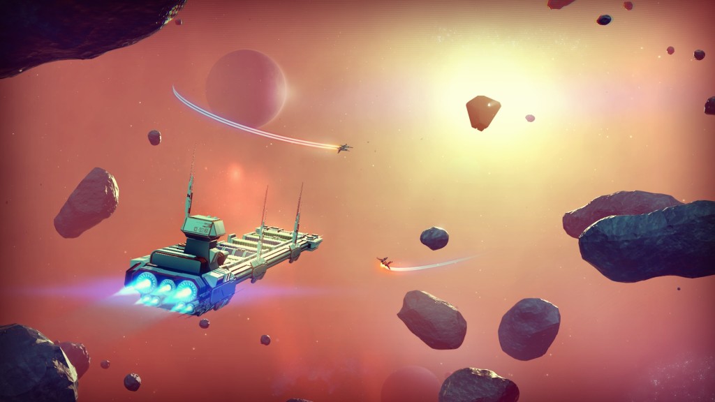 A footage from Hello Games upcoming action-adventure video game'No Man's Sky