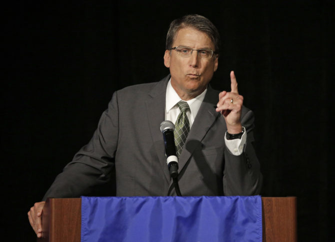 North Carolina Governor Pat McCrory