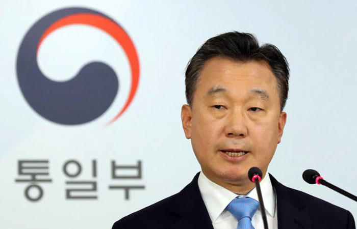 South Korean Unification Ministry spokesman Jeong Joon Hee speaks about a senior North Korea diplomat’s defection to South Korea during a press conference at the government complex in Seoul South Korea on Wednesday. — AP