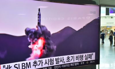 North Korean Missile Lands In Japanese Waters