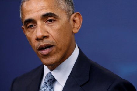 U.S. President Barack Obama holds a news conference at the Pentagon in Arlington Virginia