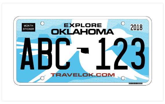 Oklahoma Gov. Mary Fallin unveils new state license plate