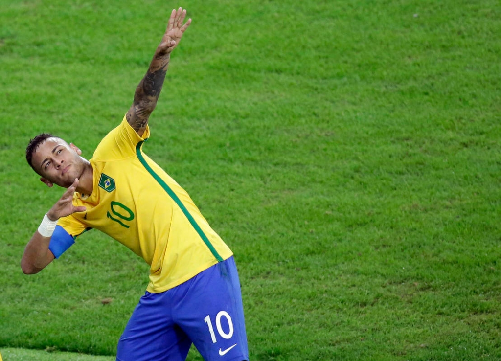 With penalty kick, Brazil wins 1st soccer Olympic gold