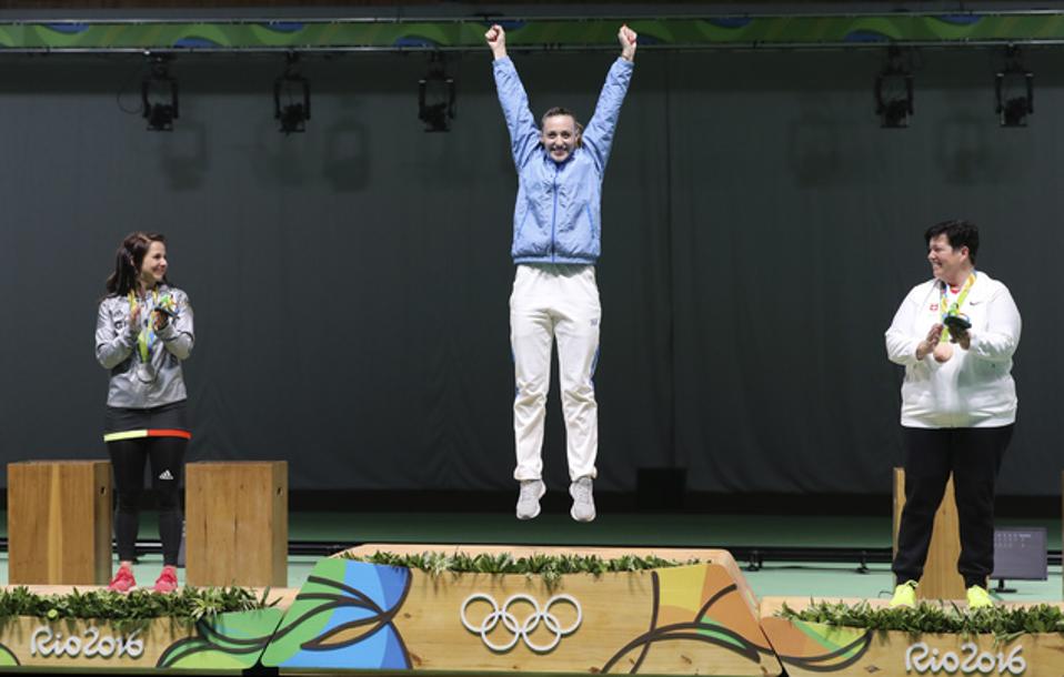 Sharp shooting Korakaki adds gold to her Rio medal tally