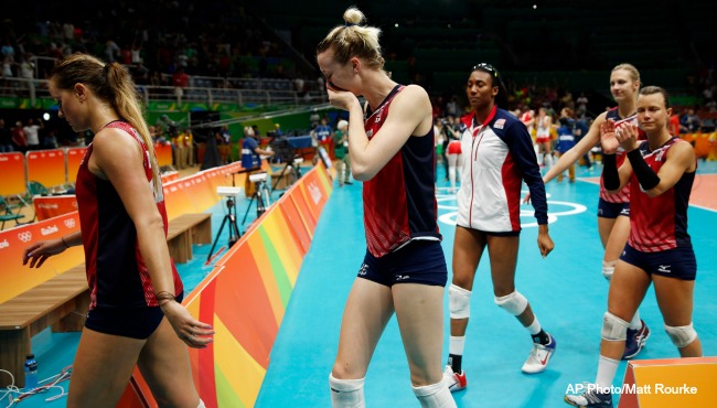 USA vs Serbia Rio Olympics volleyball