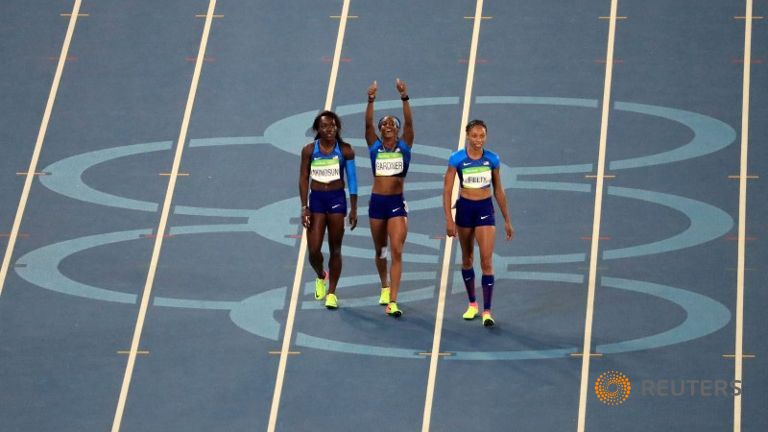 Team USA women's 4×100-meter relay medal hopes hinge on protest after baton drop