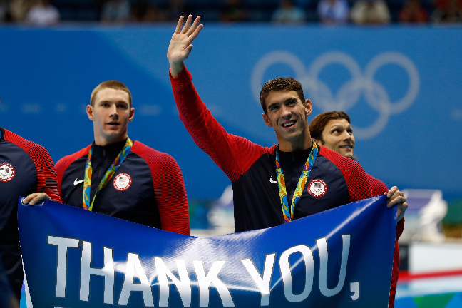 On Saturday night, Phelps waved goodbye a memorable Rio 2016 and to the world of competitive swimming