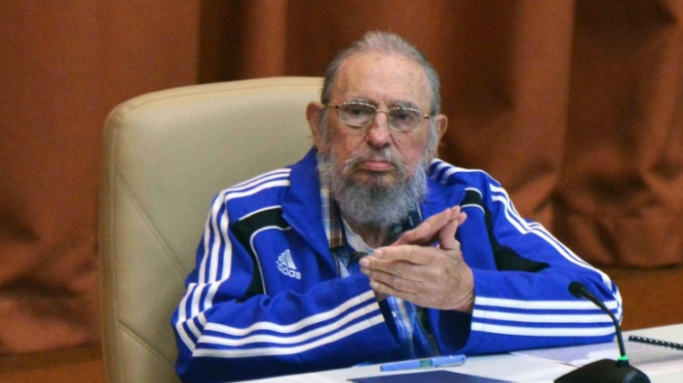 Fidel Castro attends the closing ceremony of Cuban Communist Party congress in Havana