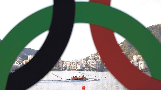 Crews during training in Rio ahead of competition which starts this weekend